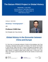 Workshop: Global History in the Encounter between China and Europe